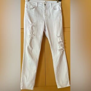 White Distressed Women's Jeans